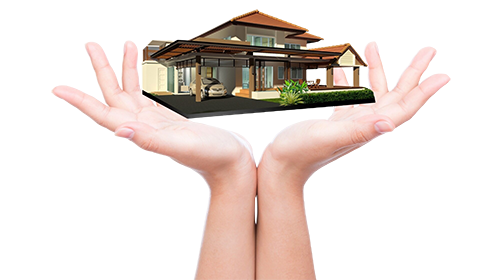 hands-with-luxurious-house